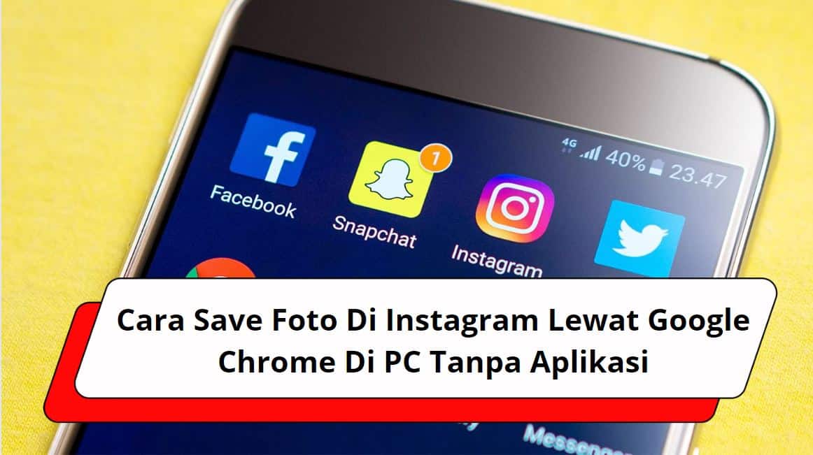 Cara Save Foto Di Instagram Lewat Google Chrome